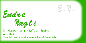 endre nagli business card